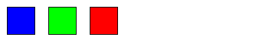 banner size rectangle, blue fill square on the left, followed by a green fill square and a red fill square.